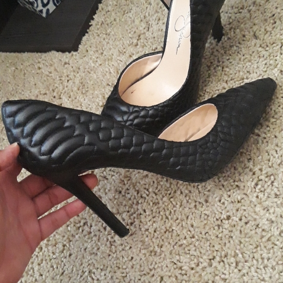 Jessica Simpson Shoes - Sexy Black (faux) Leather Pump